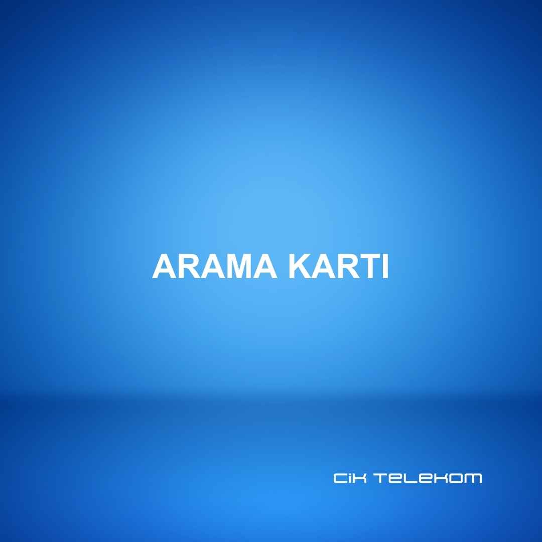 Arama Kartı - CİK TELEKOM