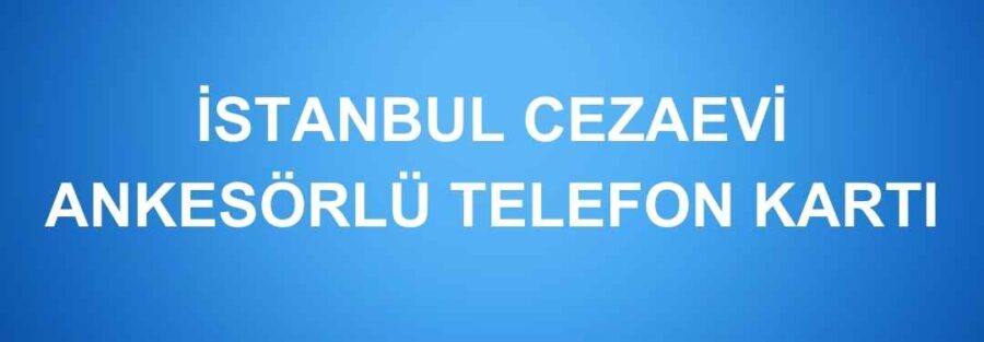 İstanbul Cezaevi Ankesörlü Telefon Kartı - CİK TELEKOM